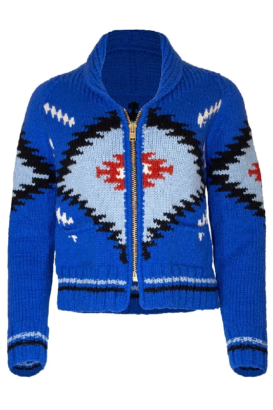Reduced Rates Handknit Zip Cardigan