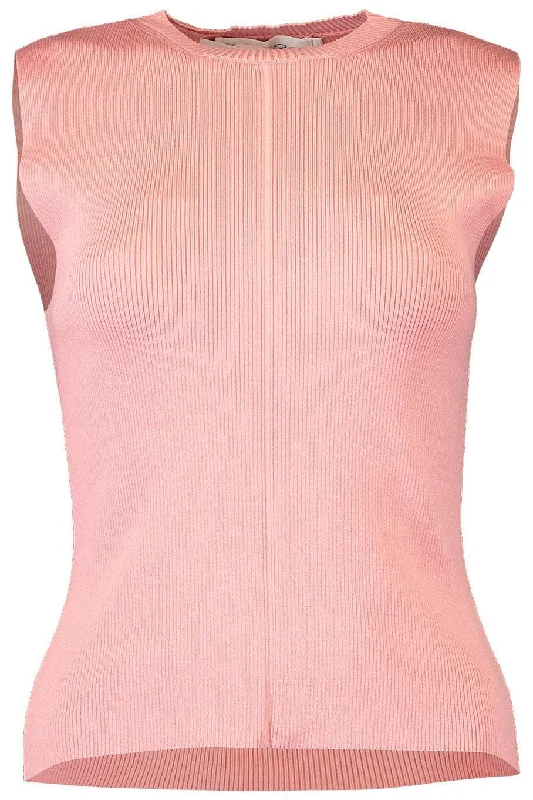 Weekend Offers That Shine Ribbed Tank - Petal