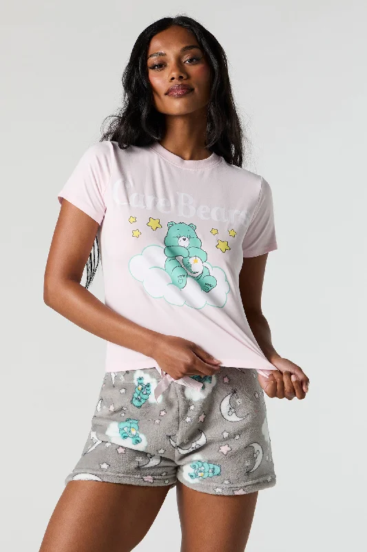 Weekend Discounts to Celebrate Care Bears T-Shirt and Plush Short 2 Piece Pajama Set