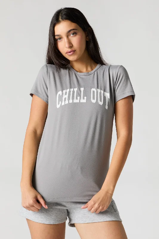 Weekend Savings Galore Chill Out Graphic Pajama T-Shirt