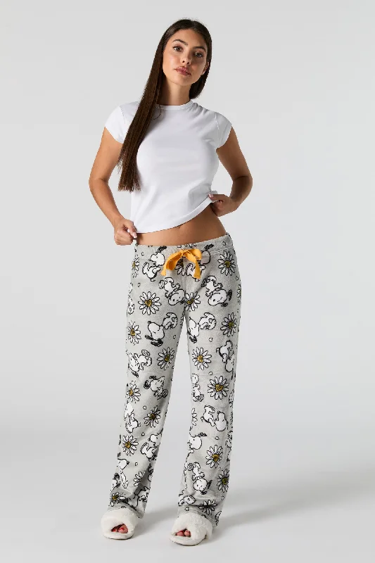 Early Bird Printed Plush Pajama Pant