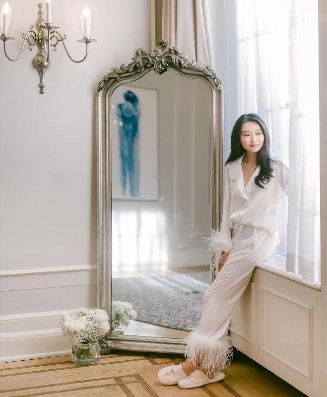 Weekend Extravaganza: Shop Now ARI pj set with feathers