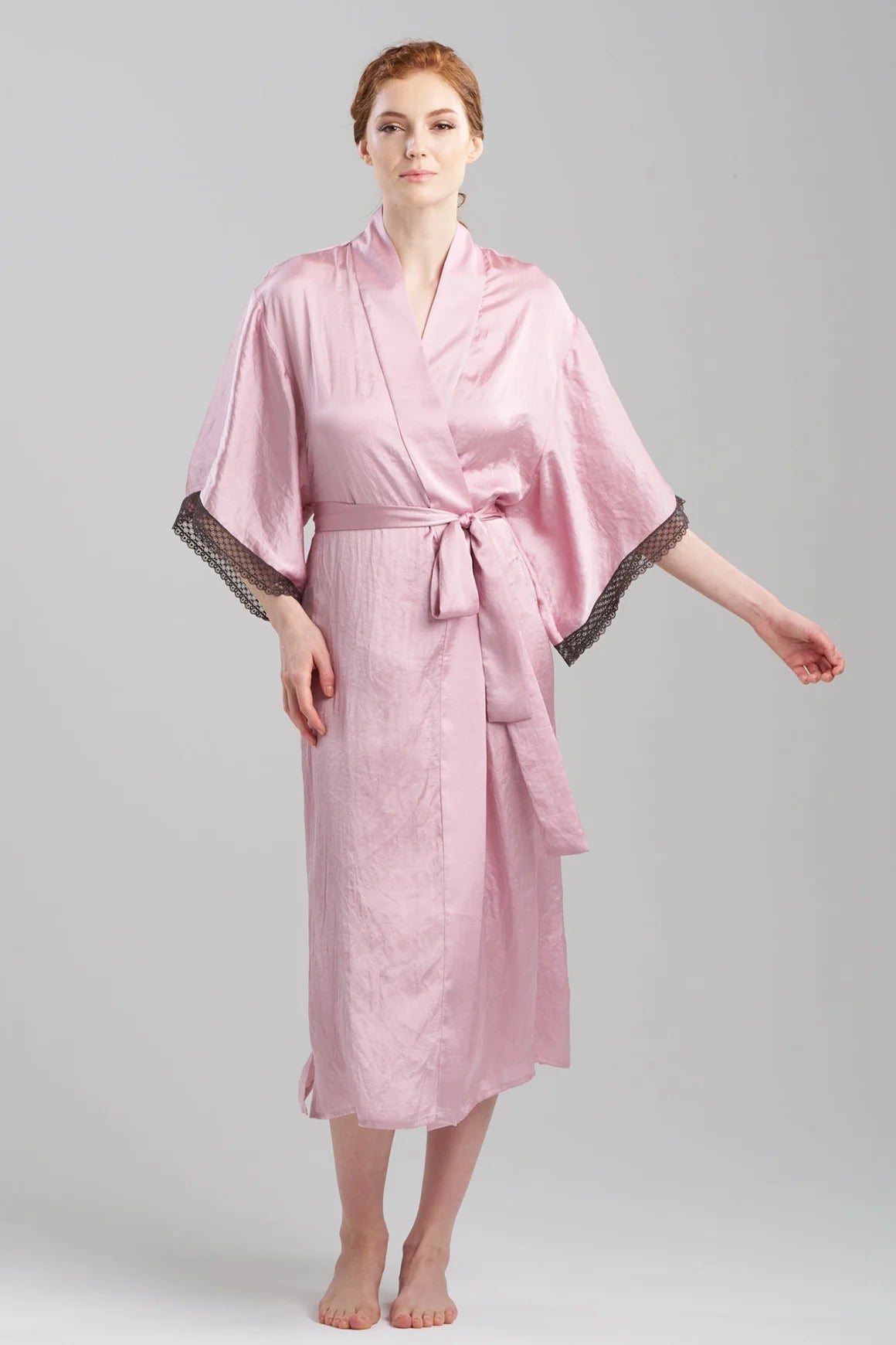 Take Advantage ASHLEY Icon Long Robe in Rose Quartz