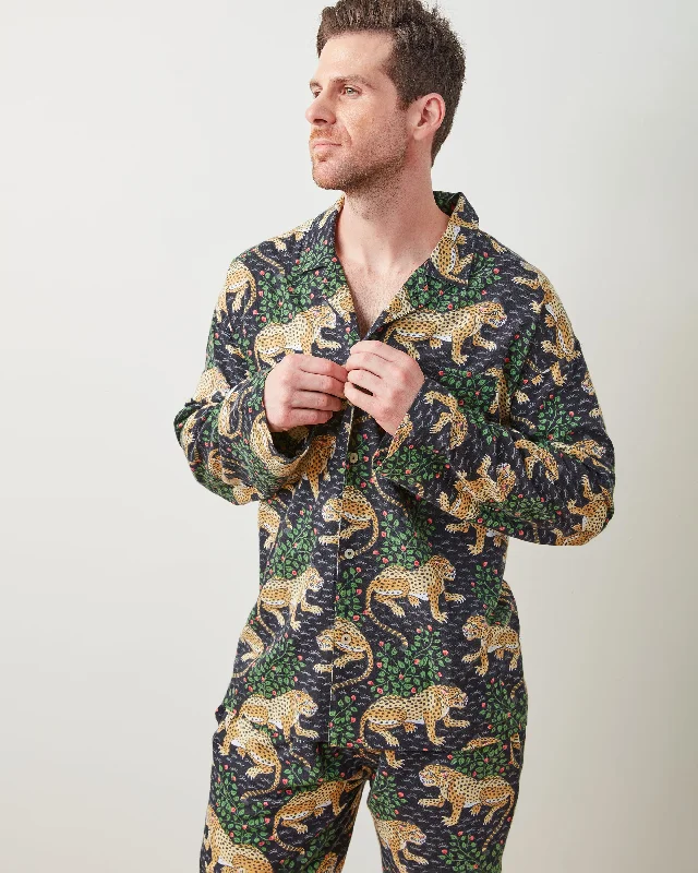 Bagheera - Men's Flannel Long PJ Set - Ink