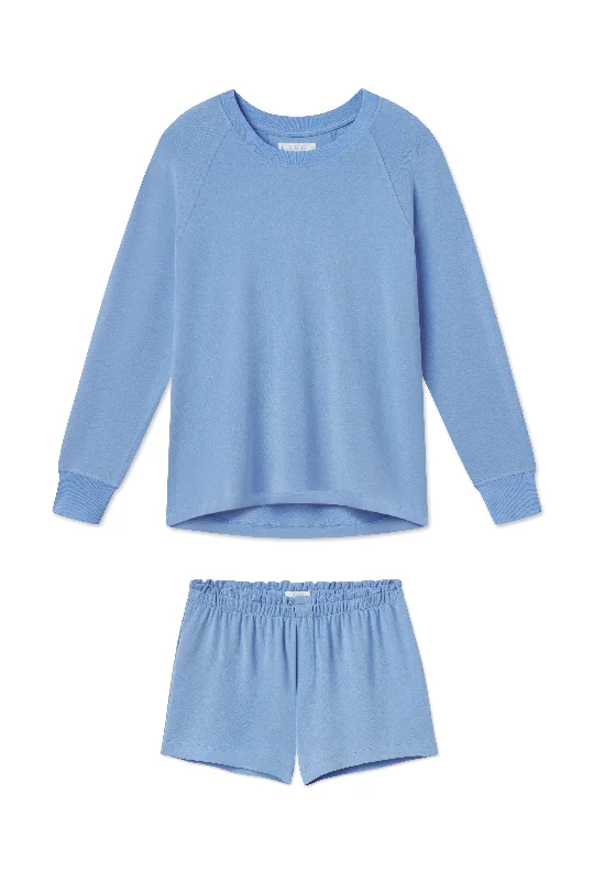 Weekend Offers That Shine Relax Shorts Set in Baltic Blue
