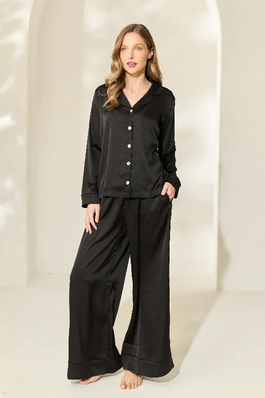 Steals and Deals Black Heavenly Pajamas