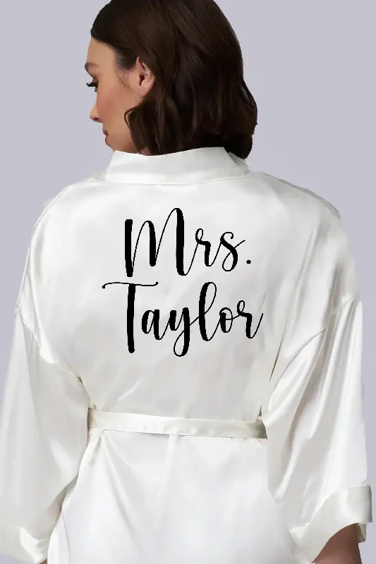 New Arrival Bridal Templates - Personalized Mrs. Taylor Robe