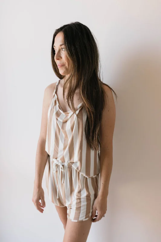 Year-End Clearance Cami Women's Bamboo Set | Kal Stripe