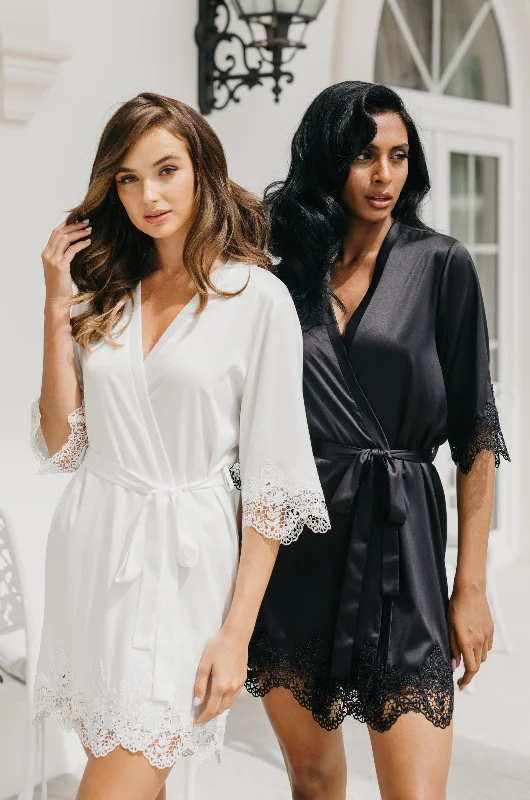 Steals and Deals Chiara Satin Trim Robe