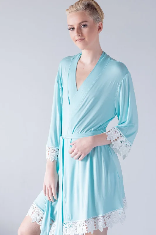 Weekend Special Custom Jersey Lace Bridal Robe