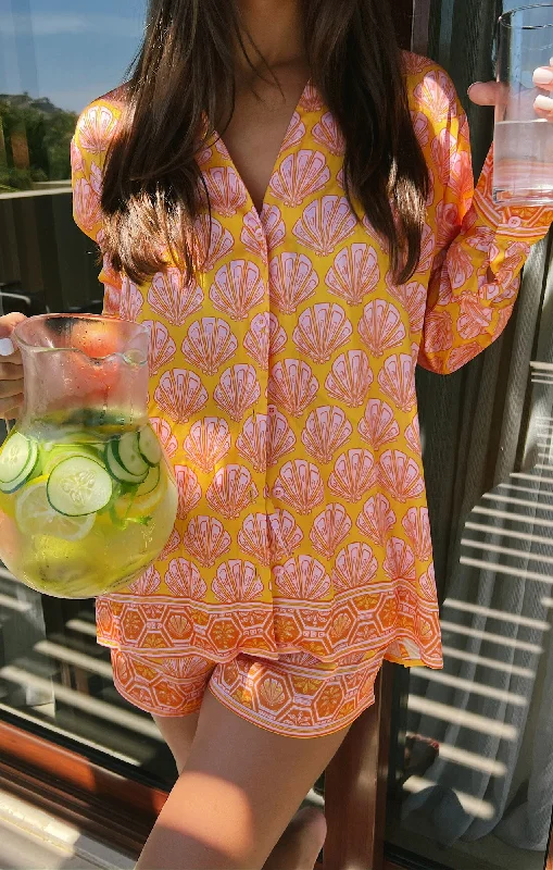 Weekend Discounts to Enjoy Early Riser PJ Set ~ Shells Silky