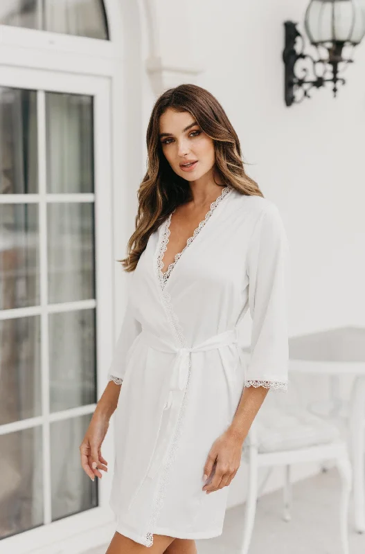 Weekend Bargains to Indulge In Ellie Lace Trim Robe