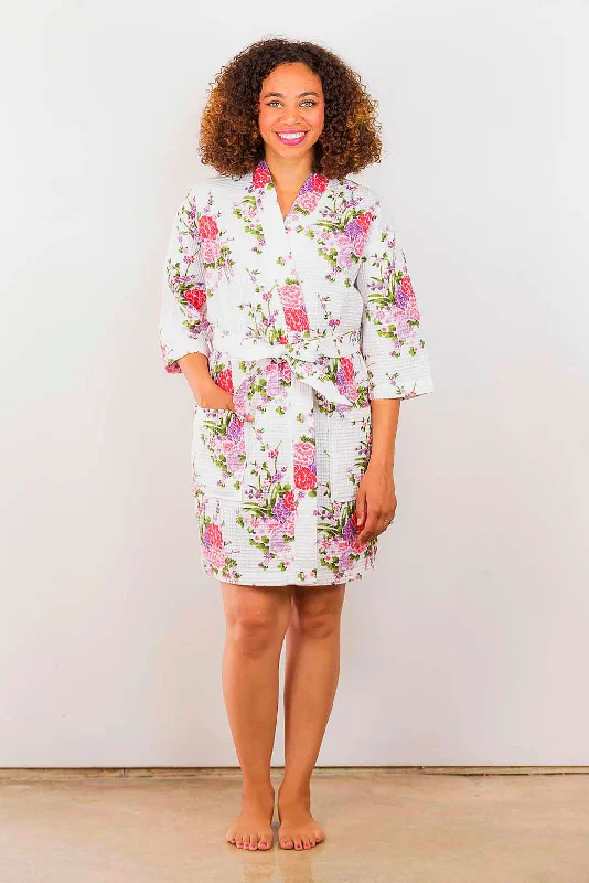 Big Savings Floral Waffle Robe