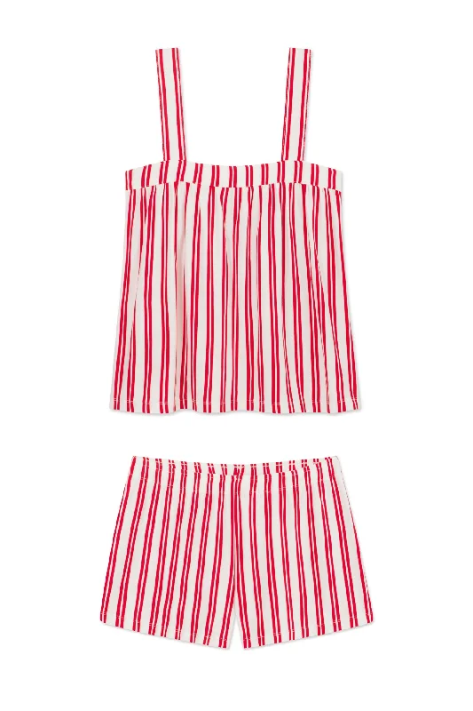 Weekend Offers That Excite DreamModal Daydream Shorts Set in Geranium Regalia Stripe