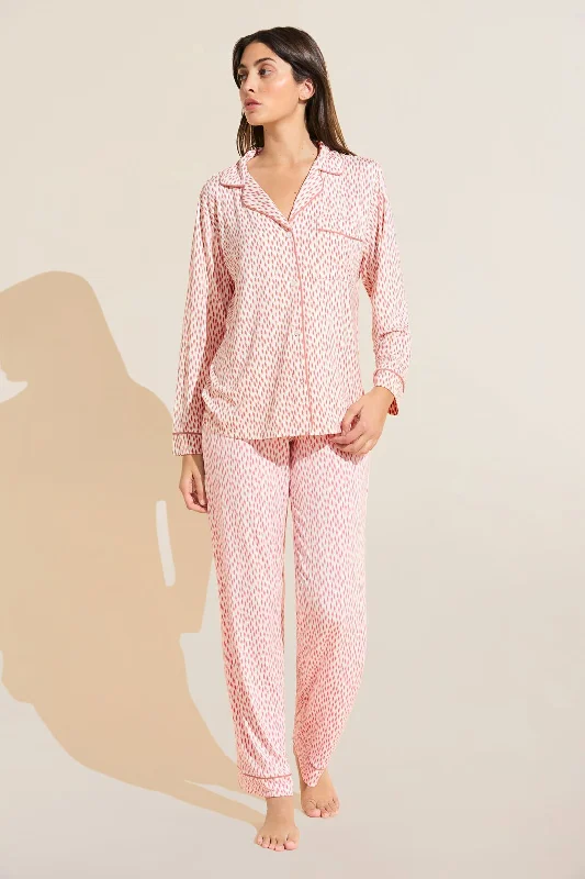 Weekend Discounts to Enjoy Gisele Printed TENCEL™ Modal Long PJ Set