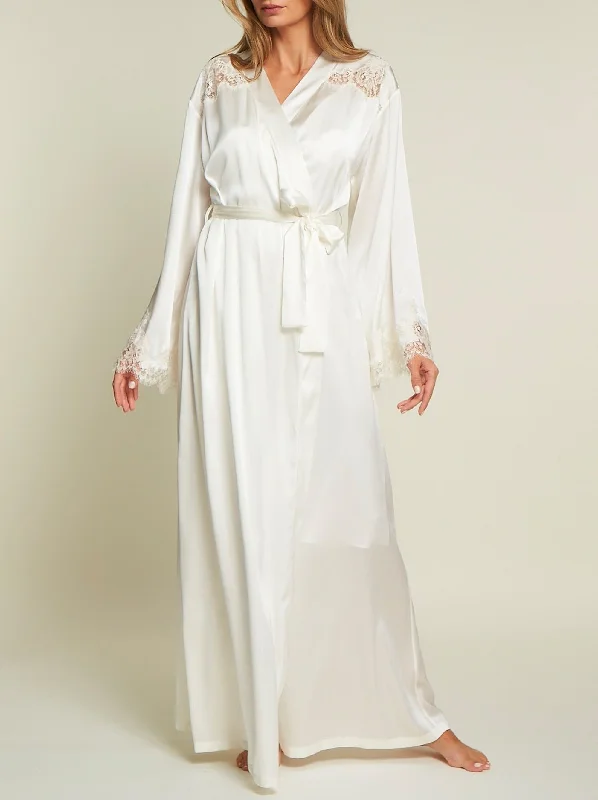 Time-Sensitive Long Robe in Cream