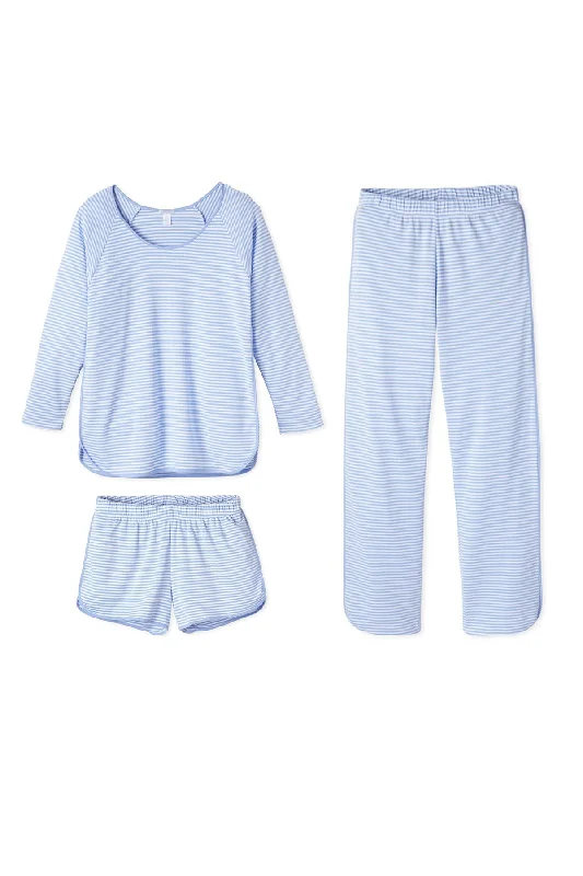 Weekend Offers That Thrill Pima Long Sleeve Bundle in Hydrangea