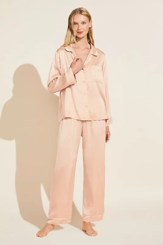 Inez Washable Silk Long PJ Set