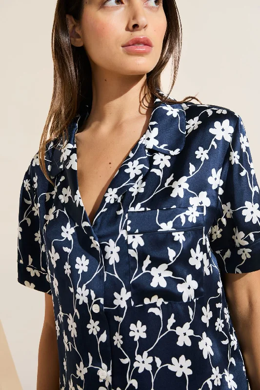 Weekend Savings Sensation Inez Washable Silk Printed Short PJ Set
