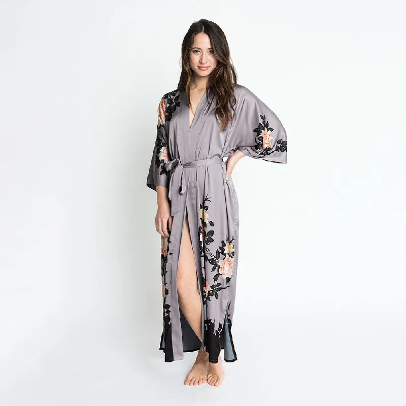 Reduced Rates Blush Rose Long Kimono Robe