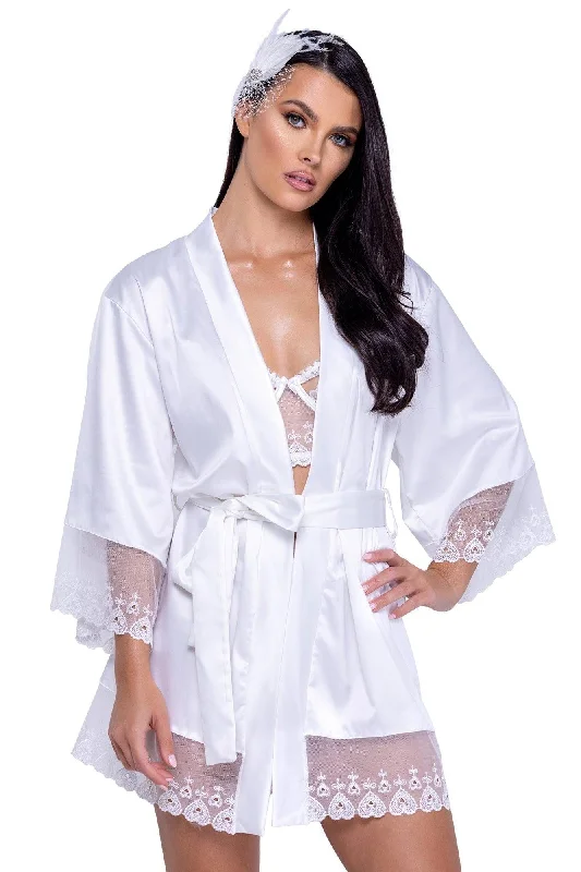 Weekend Savings Bonanza Satin Robe With Satin Belt