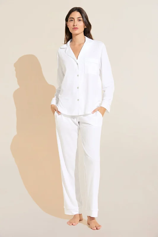 Epic Value Organic Pima Cotton Notch Collar Top & Pant PJ Set