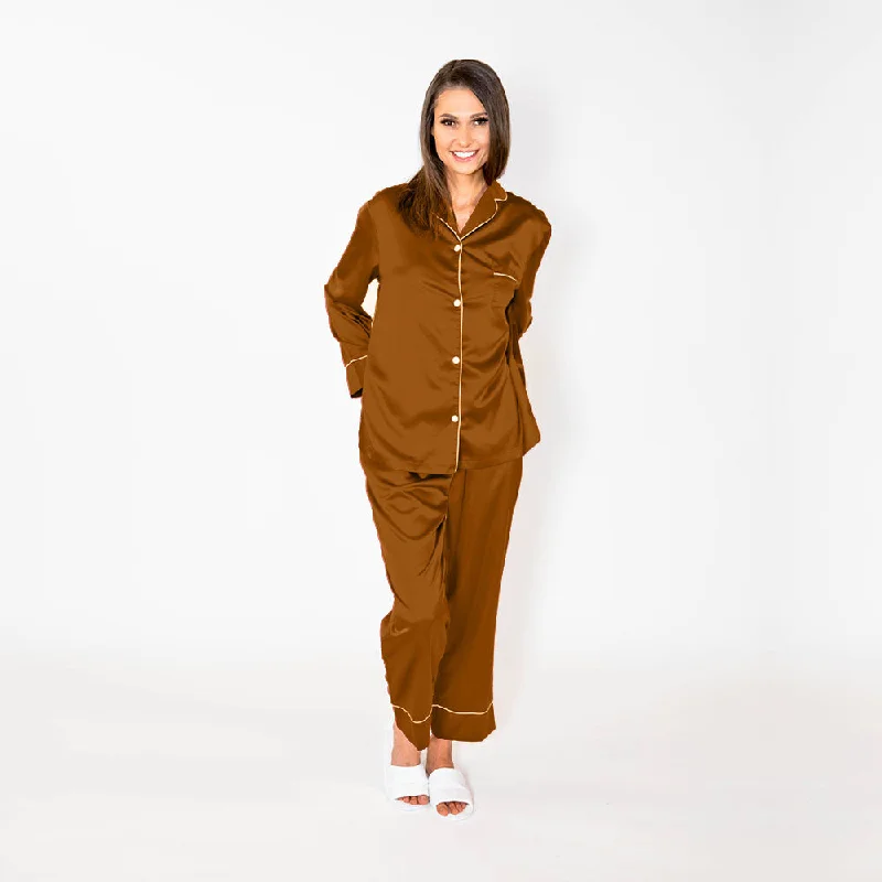 Weekend Shopping Extravaganza Pajama Pant Set - Gold