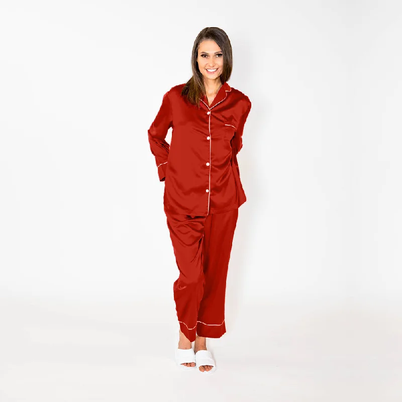 Mega Discount Pajama Pant Set - Red