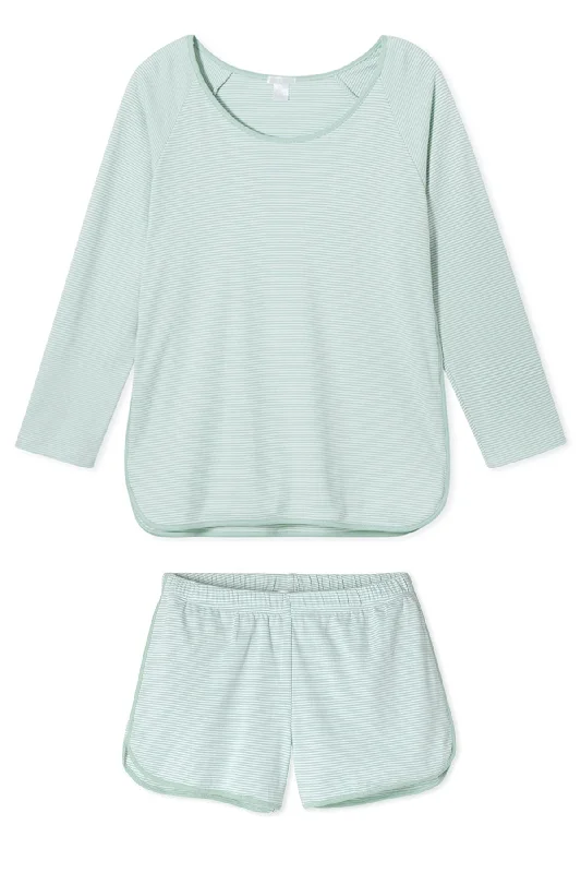 Take Action Pima Long-Short Set in Parisian Green