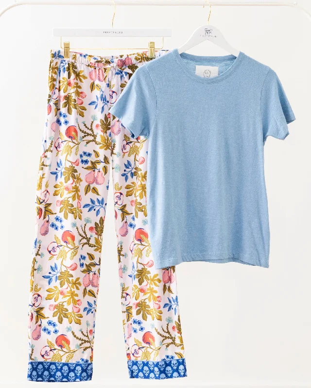 Weekend Bargains to Snag Pomme & Poire - T-Shirt & PJ Pants Set - Parchment
