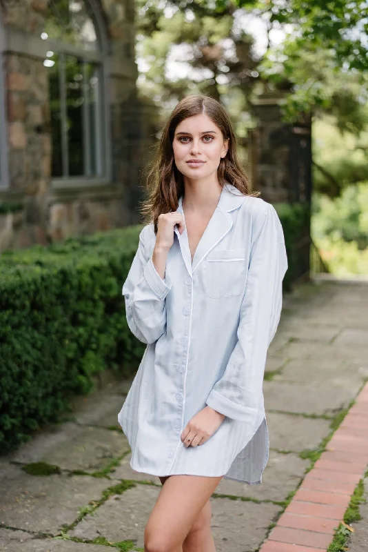 Now Available 100% Turkish Cotton Nightshirt // Mist Blue (50% OFF)