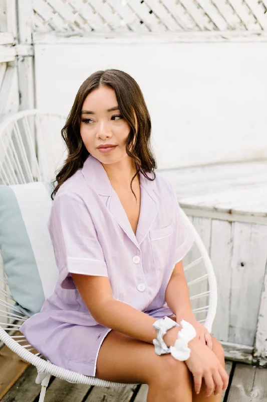 Fantastic Savings 100% Turkish Cotton Short Set // Lavender (50% OFF)