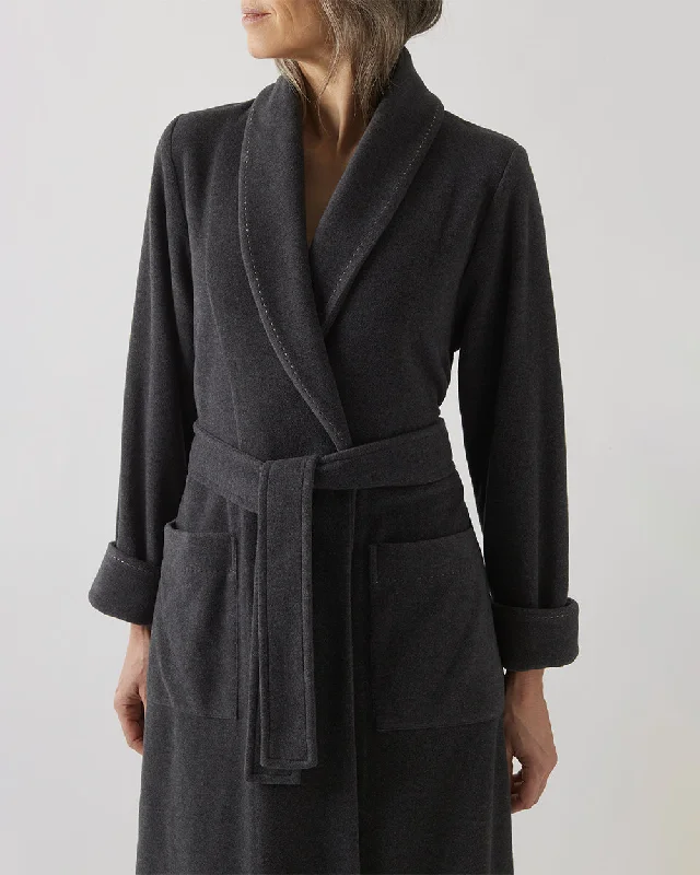 Savings Soar This Weekend ROSE Fleece Robe in Anthracite