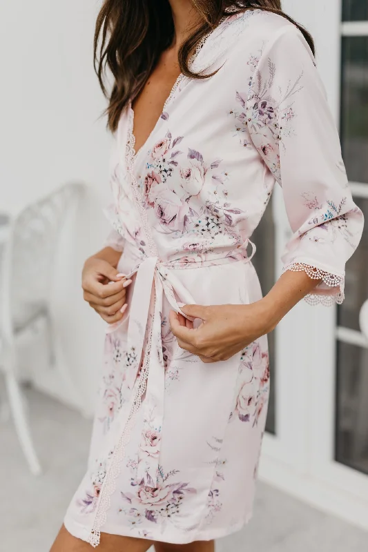Soft Pink With Pastel Floral