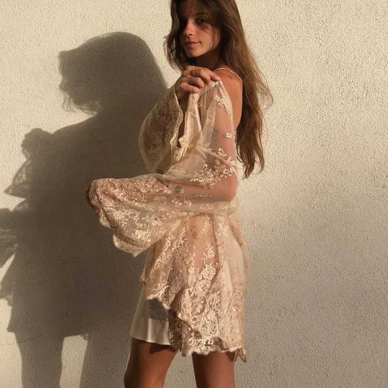 Weekend Savings Sensation Rya Collection Darling Short Cover Up in Champagne 197