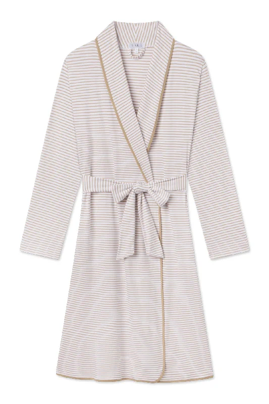 Pima Robe in Sandstone Stripe