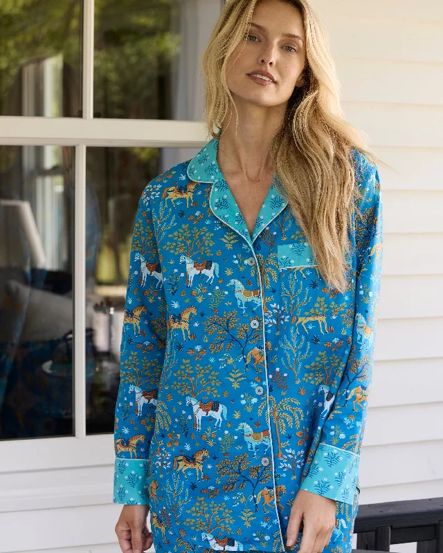 Unbeatable Prices Show Pony - Long PJ Set - Steel Blue