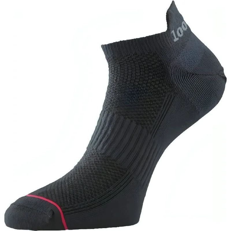 Sale Event 1000 Mile Double Layer Trainer Liner Womens Running Socks - Black