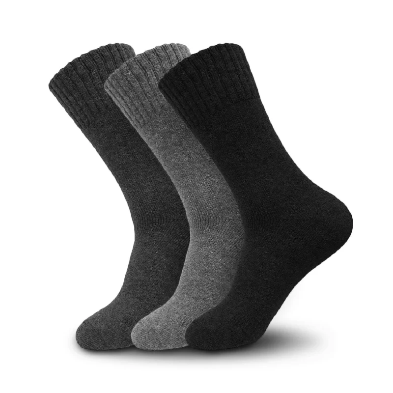 Cash Savings 3 Pairs Men's & Women's Super Warm Heavy Thermal Lamb Wool Winter Socks