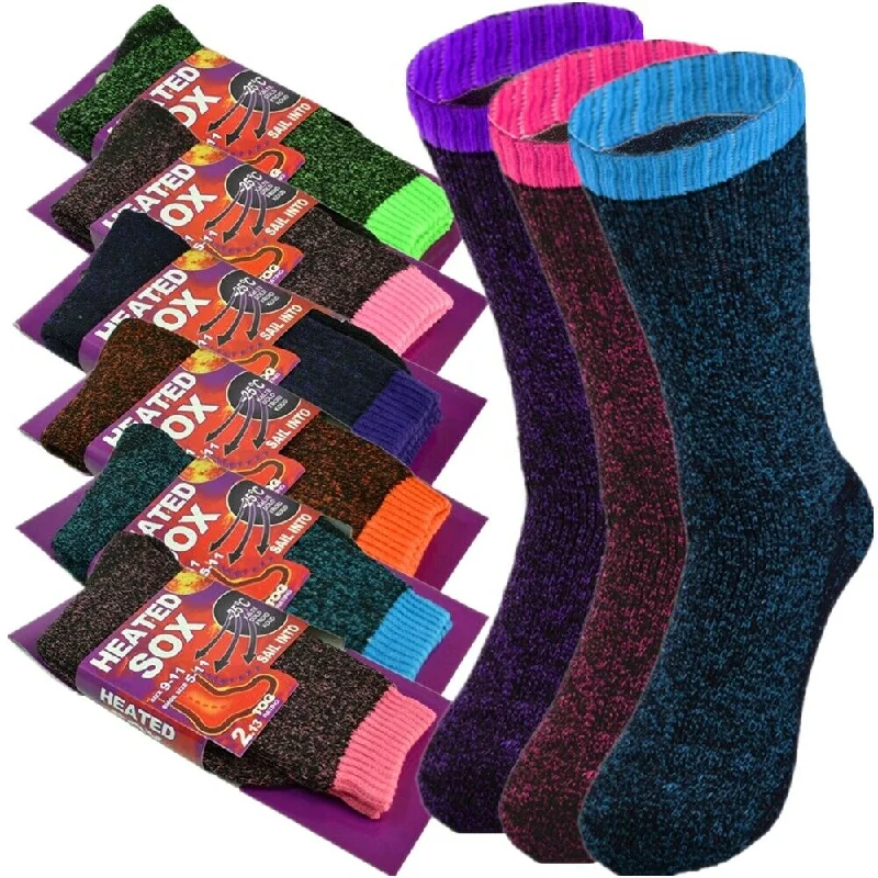Weekend Offers That Please 3 Pairs Women's Winter Warm Heated Heavy Duty Sox Thermal Boots Crew Socks 9-11 Weekend Offers That Please 3 Pairs Women's Winter Warm Heated Heavy Duty Sox Thermal Boots Crew Socks 9-11