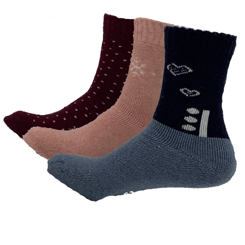 Special Discount 4 Pairs of Women's Thermal Soft Comfort Thick Casual Warm Lamb Wool Crew Socks