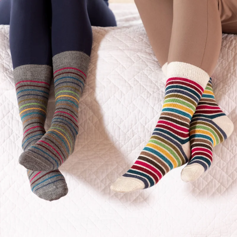 Best Choice Multicolor Stripes Alpaca Socks