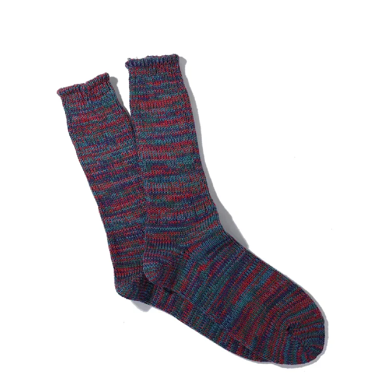 Weekend Savings Sensation Anonymous Ism 5 Colour Mix Crew Socks Pink / Blue - ONE SIZE