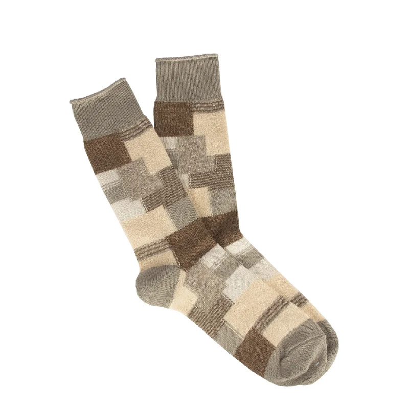 Weekend Bargains to Savor Anonymous Ism Patchwork Crew Beige