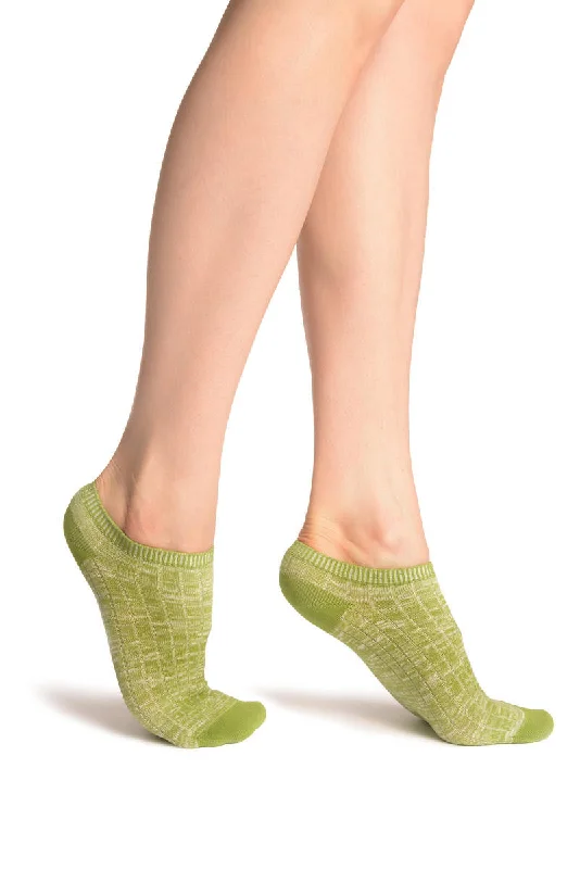 Bonus Offer Asparagus Green Melange Footies