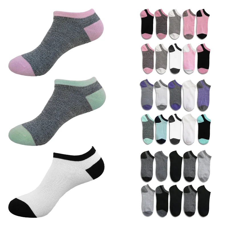 Value Pack B.U.M. Women's Fashion No Show/Low cut Fun Socks 20 Pairs Value Pack