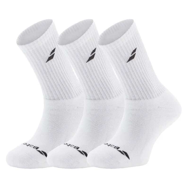 Weekend Special Babolat Mens Crew Socks 3 Pack White