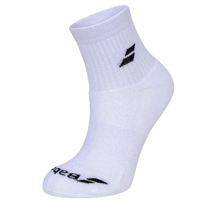 Hot Buy Babolat Men's Quarter 3 Pack Socks White