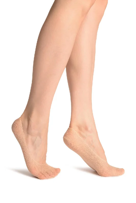 Huge Savings Beige Crochet Lace Footies