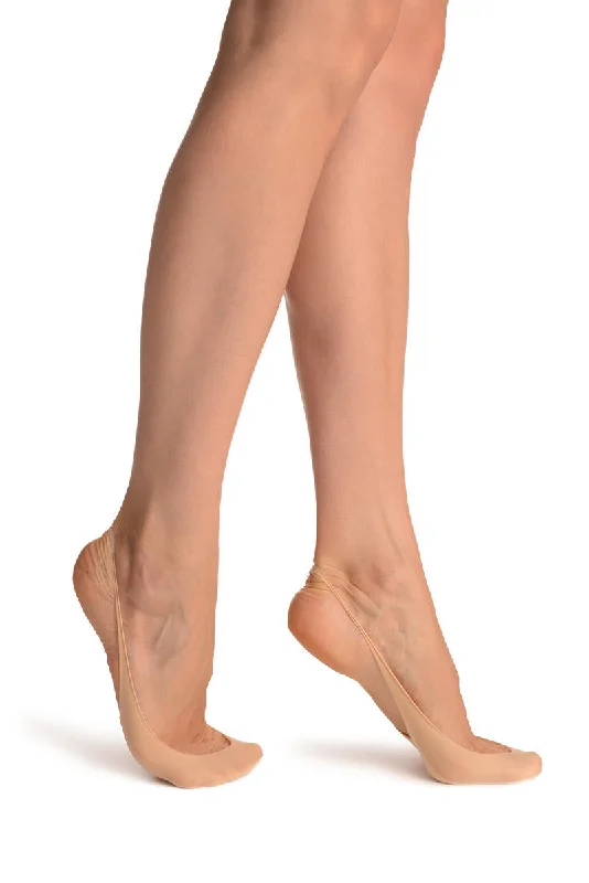Best Seller Beige Sling Back Footies Socks